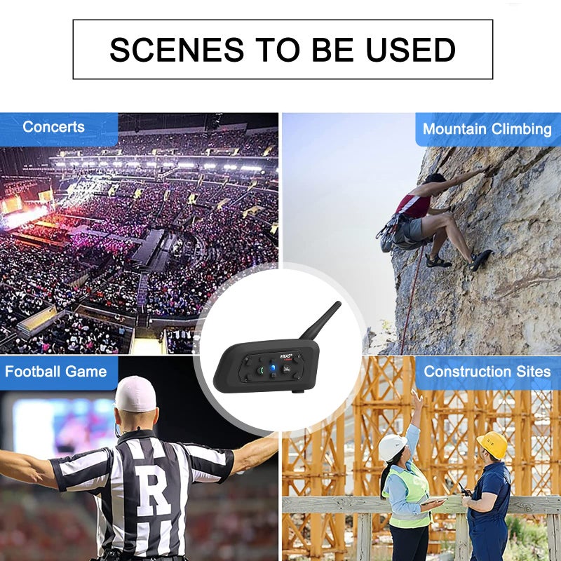 EJEAS V6C Professional Football Referee Bluetooth Intercom, 2 People Wireless Bluetooth Headset with Running Armband for Soccer Hockey Rugby Sports (1 Pack) - Image 5